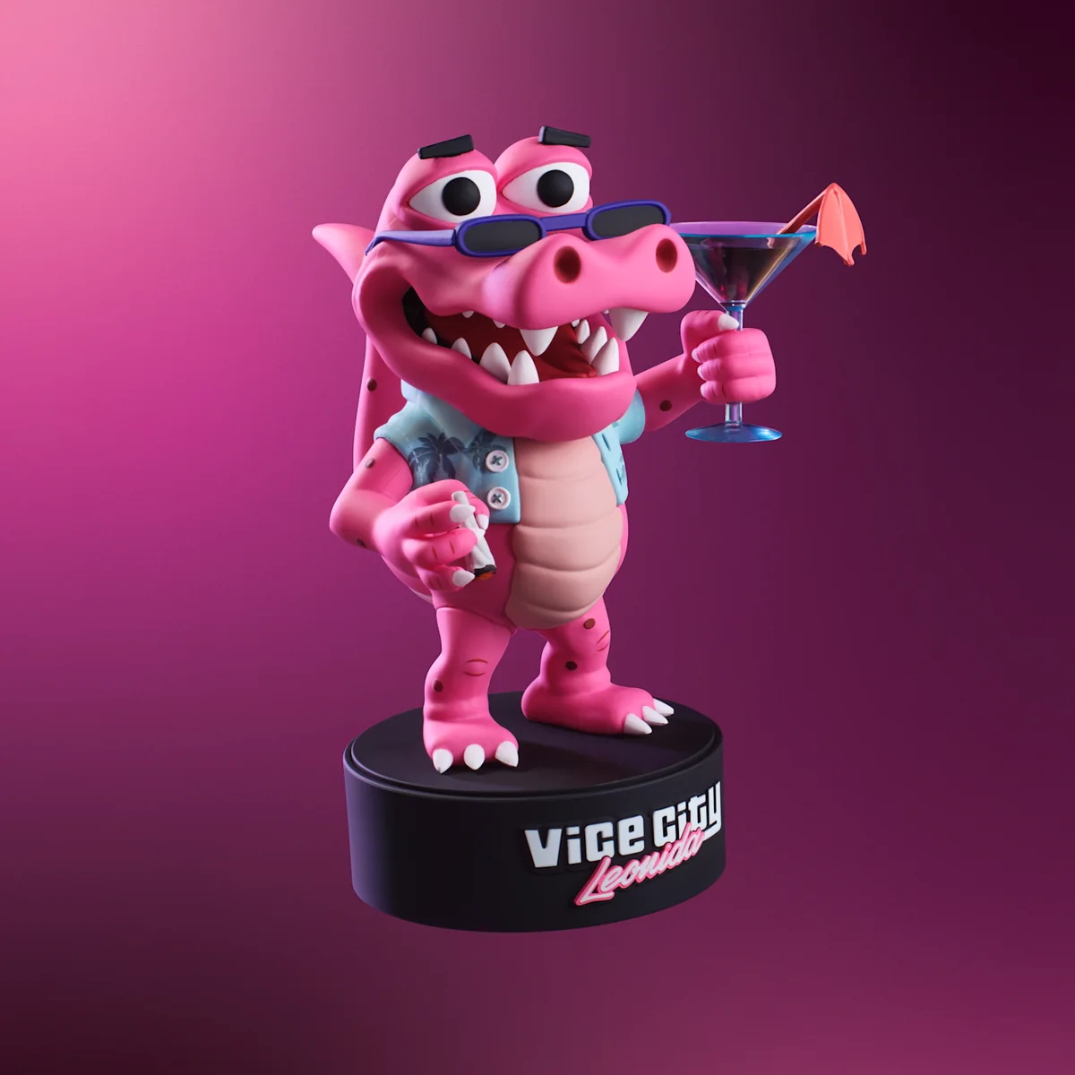La figurine Macca the Gator de la Vice City Collection