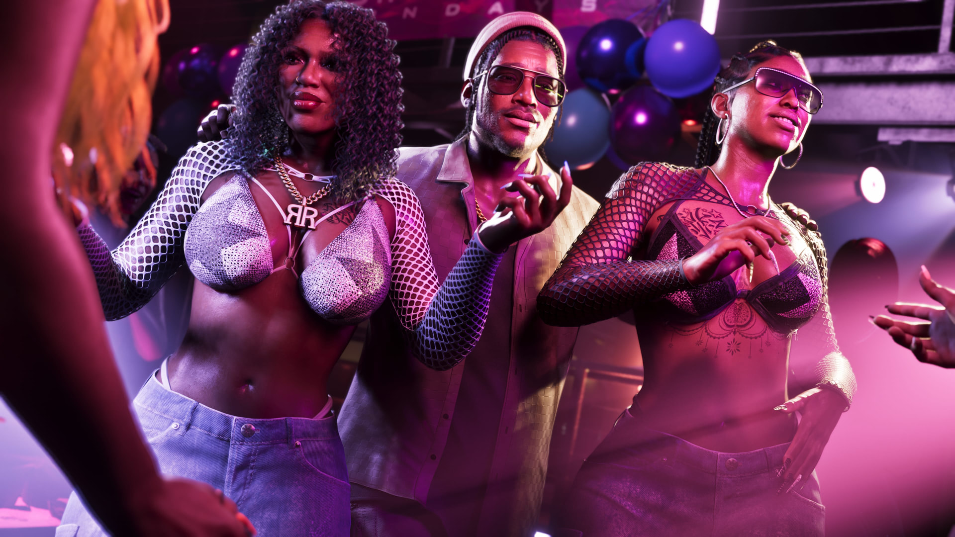 Soirée nocturne dans un club de Vice City