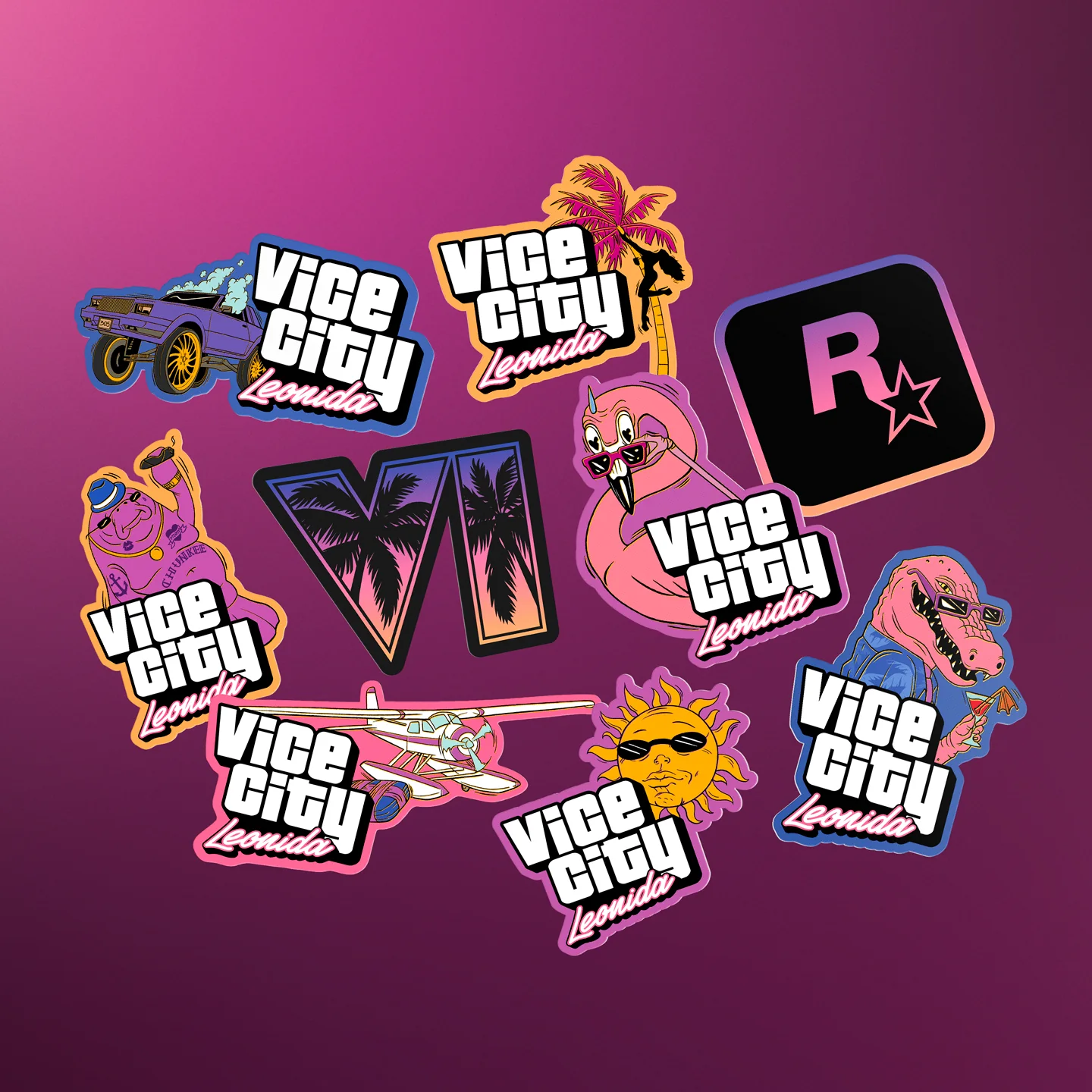 Stickers Vice City Leonida