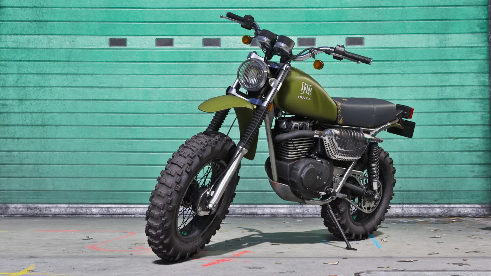 Photo 1 de Dinka Enduro (livrée militaire) dans GTA6