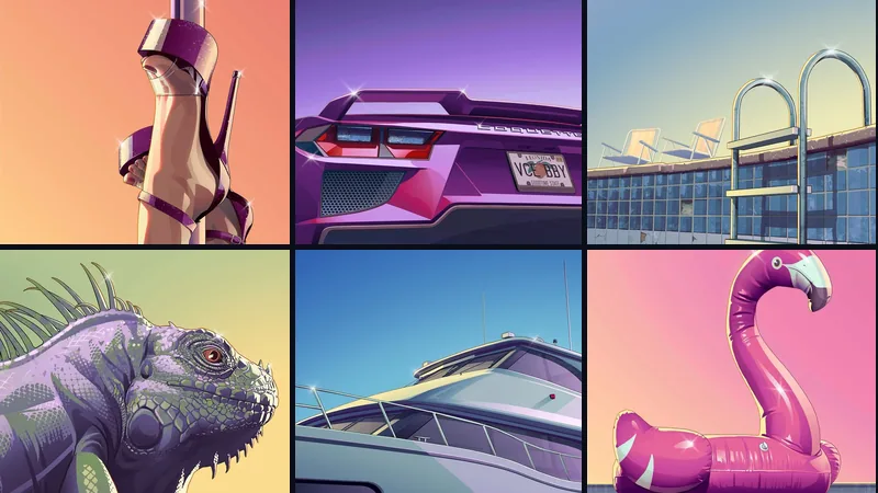 GTA 6 : Travis Scott et neuf artistes dévoilent 6 nouveaux artworks